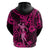 Hawaii Hula Girl Hoodie Polynesian Pattern Pink Version LT01 - Polynesian Pride