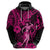 Hawaii Hula Girl Hoodie Polynesian Pattern Pink Version LT01 - Polynesian Pride