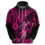 Hawaii Hula Girl Hoodie Polynesian Pattern Pink Version LT01 - Polynesian Pride