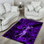 Hawaii Hula Girl Area Rug Hibiscus Hawaii Tribal Tattoo Purple Version LT01 - Polynesian Pride