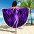 Hawaii Hula Girl Beach Blanket Hibiscus Hawaii Tribal Tattoo Purple Version LT01 - Wonder Print Shop