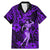 Hawaii Hula Girl Family Matching Mermaid Dress and Hawaiian Shirt Hibiscus Hawaii Tribal Tattoo Purple Version LT01 Dad's Shirt - Short Sleeve Purple - Polynesian Pride