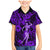 Hawaii Hula Girl Family Matching Mermaid Dress and Hawaiian Shirt Hibiscus Hawaii Tribal Tattoo Purple Version LT01 Son's Shirt Purple - Polynesian Pride