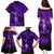 Hawaii Hula Girl Family Matching Puletasi Dress and Hawaiian Shirt Hibiscus Hawaii Tribal Tattoo Purple Version LT01 - Polynesian Pride