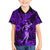 Hawaii Hula Girl Family Matching Puletasi Dress and Hawaiian Shirt Hibiscus Hawaii Tribal Tattoo Purple Version LT01 Son's Shirt Purple - Polynesian Pride