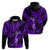 Hawaii Hula Girl Hoodie Hibiscus Hawaii Tribal Tattoo Purple Version LT01 - Polynesian Pride