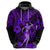 Hawaii Hula Girl Hoodie Hibiscus Hawaii Tribal Tattoo Purple Version LT01 - Polynesian Pride