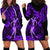 Hawaii Hula Girl Hoodie Dress Hibiscus Hawaii Tribal Tattoo Purple Version LT01 - Polynesian Pride