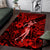 Hawaii Hula Girl Area Rug Hibiscus Hawaii Tribal Tattoo Red Version LT01 Red - Polynesian Pride