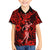 Hawaii Hula Girl Family Matching Tank Maxi Dress and Hawaiian Shirt Hibiscus Hawaii Tribal Tattoo Red Version LT01 Son's Shirt Red - Polynesian Pride