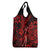 Hawaii Hula Girl Grocery Bag Hibiscus Hawaii Tribal Tattoo Red Version