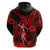 Hawaii Hula Girl Hoodie Hibiscus Hawaii Tribal Tattoo Red Version LT01 - Polynesian Pride