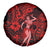 Hawaii Hula Girl Spare Tire Cover Hibiscus Hawaii Tribal Tattoo Red Version LT01 Red - Polynesian Pride