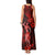 Hawaii Hula Girl Tank Maxi Dress Hibiscus Hawaii Tribal Tattoo Red Version LT01 - Polynesian Pride