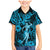 Hawaii Hula Girl Family Matching Mermaid Dress and Hawaiian Shirt Hibiscus Hawaii Tribal Tattoo Sky Blue Version LT01 Son's Shirt Blue - Polynesian Pride