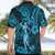 Hawaii Hula Girl Hawaiian Shirt Hibiscus Hawaii Tribal Tattoo Sky Blue Version LT01 - Polynesian Pride