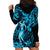 Hawaii Hula Girl Hoodie Dress Hibiscus Hawaii Tribal Tattoo Sky Blue Version LT01 - Polynesian Pride