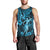 Hawaii Hula Girl Men Tank Top Hibiscus Hawaii Tribal Tattoo Sky Blue Version LT01 - Polynesian Pride