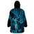 Hawaii Hula Girl Wearable Blanket Hoodie Hibiscus Hawaii Tribal Tattoo Sky Blue Version LT01 - Polynesian Pride