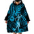 Hawaii Hula Girl Wearable Blanket Hoodie Hibiscus Hawaii Tribal Tattoo Sky Blue Version LT01 - Polynesian Pride