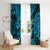 Hawaii Hula Girl Window Curtain Hibiscus Hawaii Tribal Tattoo Sky Blue Version LT01 - Polynesian Pride