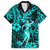 Hawaii Hula Girl Hawaiian Shirt Hibiscus Hawaii Tribal Tattoo Turquoise Version LT01 Turquoise - Polynesian Pride