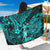 Hawaii Hula Girl Sarong Hibiscus Hawaii Tribal Tattoo Turquoise Version LT01 One Size 44 x 66 inches Turquoise - Polynesian Pride