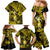 Hawaii Hula Girl Family Matching Mermaid Dress and Hawaiian Shirt Hibiscus Hawaii Tribal Tattoo Yellow Version LT01 - Polynesian Pride