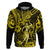 Hawaii Hula Girl Hoodie Hibiscus Hawaii Tribal Tattoo Yellow Version LT01 Pullover Hoodie Yellow - Polynesian Pride