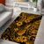 Hawaii Pineapple Area Rug Paradise Flowers Pacific With Gold Polynesian Tribal LT01 - Polynesian Pride