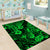 Hawaii Pineapple Area Rug Paradise Flowers Pacific With Green Polynesian Tribal LT01 - Polynesian Pride