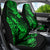 Hawaii Pineapple Car Seat Cover Paradise Flowers Pacific With Green Polynesian Tribal LT01 - Polynesian Pride