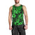 Hawaii Pineapple Men Tank Top Paradise Flowers Pacific With Green Polynesian Tribal LT01 - Polynesian Pride