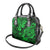 Hawaii Pineapple Shoulder Handbag Paradise Flowers Pacific With Green Polynesian Tribal LT01 - Polynesian Pride