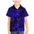 Hawaii Pineapple Family Matching Mermaid Dress and Hawaiian Shirt Paradise Flowers Pacific With Navy Blue Polynesian Tribal LT01 Son's Shirt Blue - Polynesian Pride