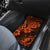 Hawaii Pineapple Car Mats Paradise Flowers Pacific With Orange Polynesian Tribal LT01 - Polynesian Pride