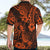 Hawaii Pineapple Hawaiian Shirt Paradise Flowers Pacific With Orange Polynesian Tribal LT01 - Polynesian Pride