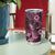 Hawaii Pineapple Tumbler Cup Paradise Flowers Pacific With Pink Polynesian Tribal