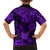 Hawaii Pineapple Family Matching Long Sleeve Bodycon Dress and Hawaiian Shirt Polynesian Pattern Purple Version LT01 - Polynesian Pride