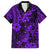 Hawaii Pineapple Family Matching Long Sleeve Bodycon Dress and Hawaiian Shirt Polynesian Pattern Purple Version LT01 Dad's Shirt - Short Sleeve Purple - Polynesian Pride