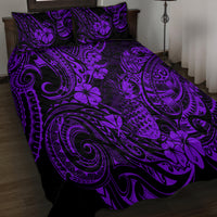 Hawaii Pineapple Quilt Bed Set Polynesian Pattern Purple Version LT01 - Polynesian Pride