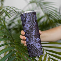 Hawaii Pineapple Skinny Tumbler Polynesian Pattern Purple Version LT01 - Polynesian Pride