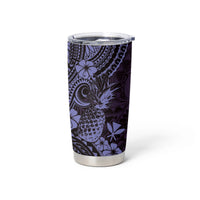 Hawaii Pineapple Tumbler Cup Polynesian Pattern Purple Version LT01 - Polynesian Pride