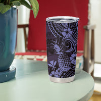Hawaii Pineapple Tumbler Cup Polynesian Pattern Purple Version LT01 - Polynesian Pride