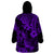 Hawaii Pineapple Wearable Blanket Hoodie Polynesian Pattern Purple Version LT01 - Polynesian Pride