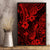 Hawaii Pineapple Canvas Wall Art Polynesian Pattern Red Version LT01 - Polynesian Pride