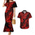 Hawaii Pineapple Couples Matching Mermaid Dress and Hawaiian Shirt Polynesian Pattern Red Version LT01 Red - Polynesian Pride