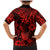 Hawaii Pineapple Family Matching Mermaid Dress and Hawaiian Shirt Polynesian Pattern Red Version LT01 - Polynesian Pride