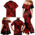 Hawaii Pineapple Family Matching Mermaid Dress and Hawaiian Shirt Polynesian Pattern Red Version LT01 - Polynesian Pride