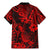 Hawaii Pineapple Family Matching Mermaid Dress and Hawaiian Shirt Polynesian Pattern Red Version LT01 - Polynesian Pride